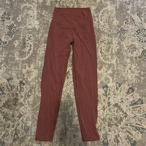 Aerie High-Waisted Leggings in Rust